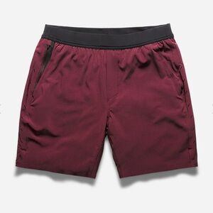 TEN THOUSAND INTERVAL SHORT Burgundy Athletic Shorts l